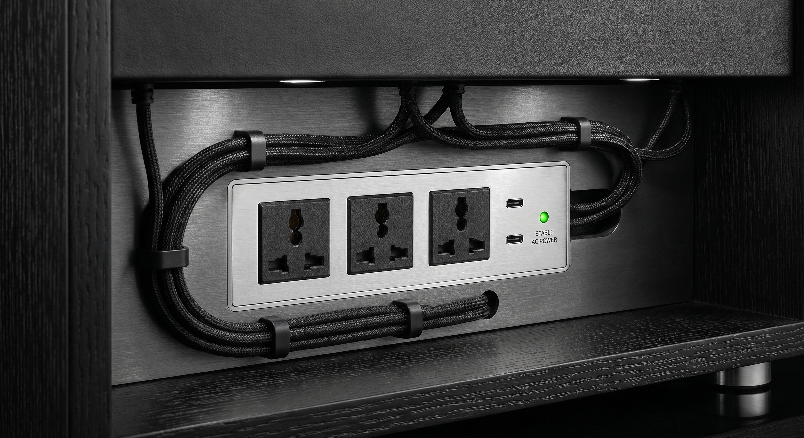 Watch winder safe electrical power outlet panel