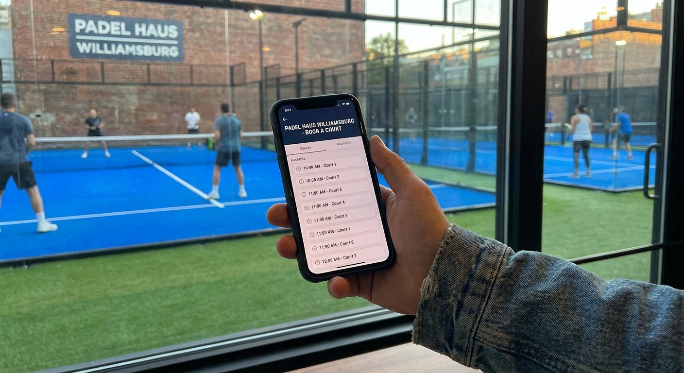 Padel Haus Williamsburg booking app