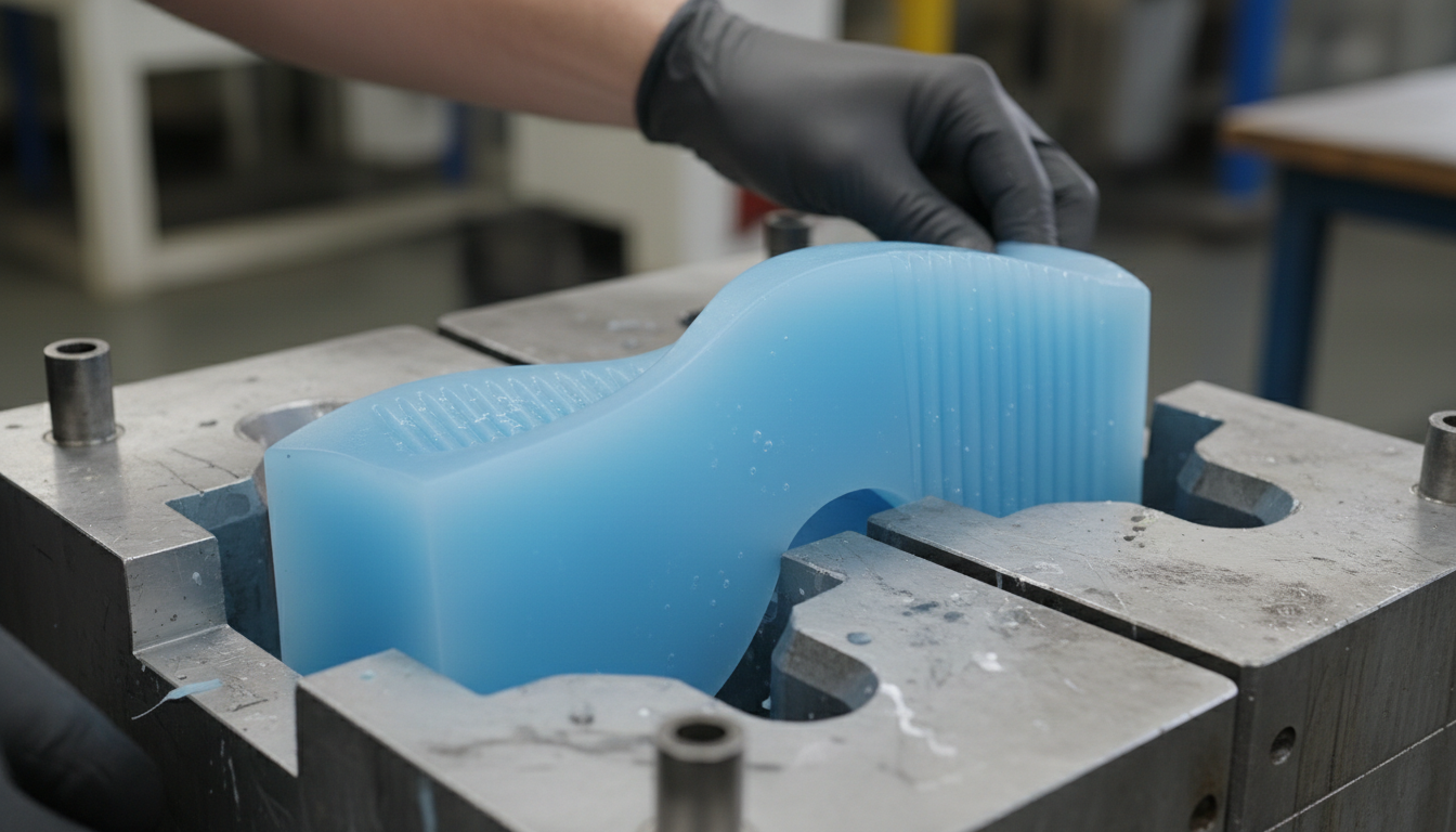 Silicone part demolding