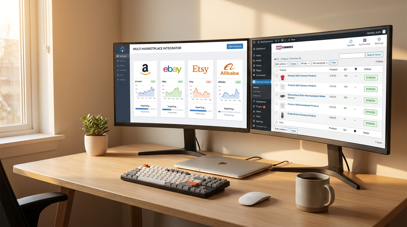 Multi marketplace integration diagram