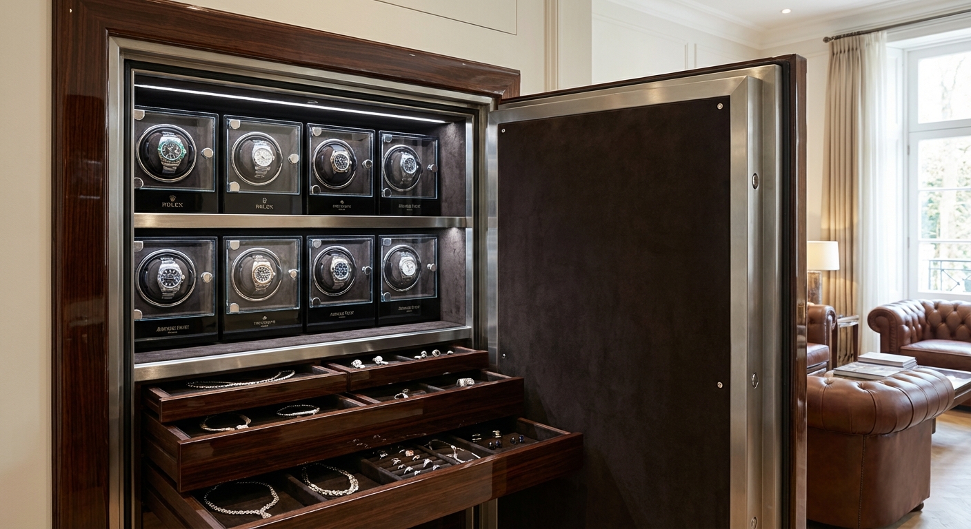 luxury safe watch display