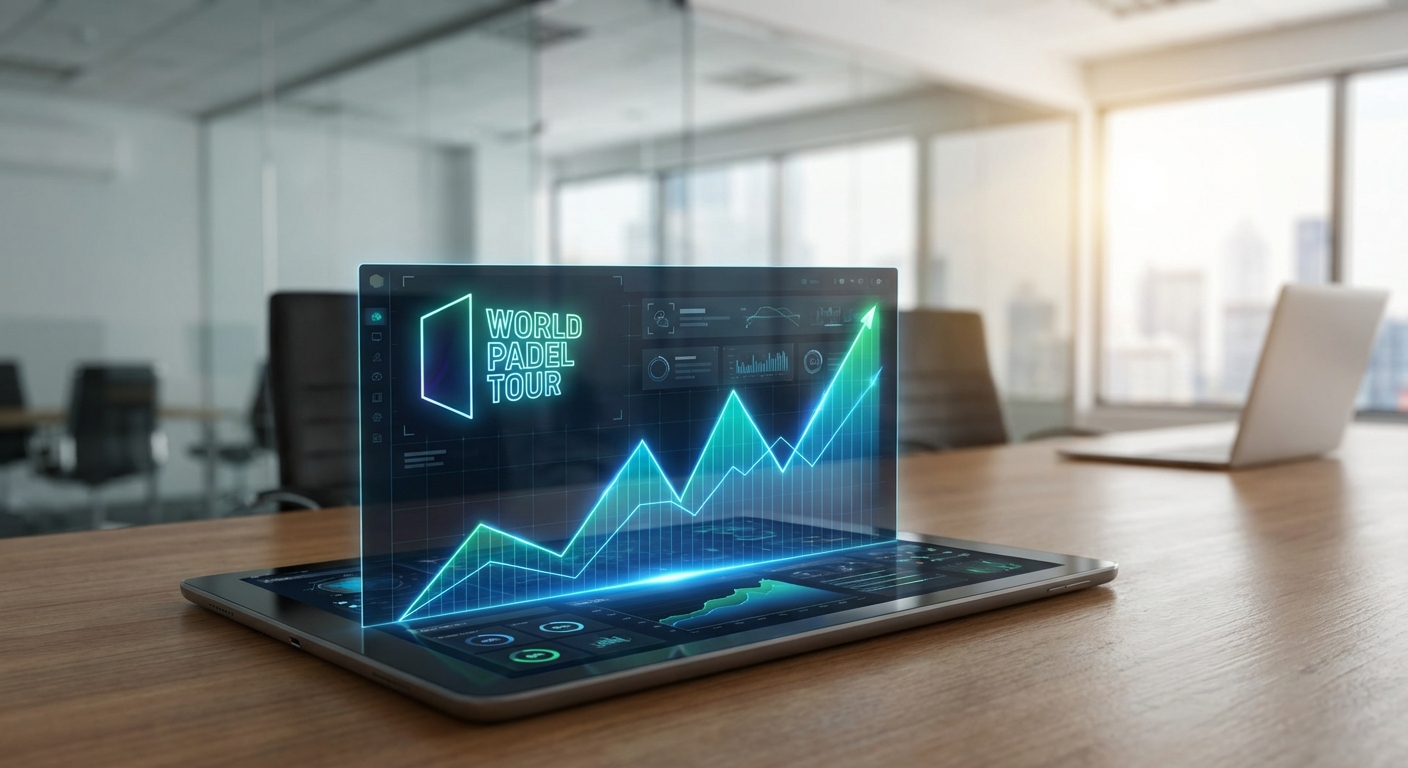 Market growth visualization on tablet