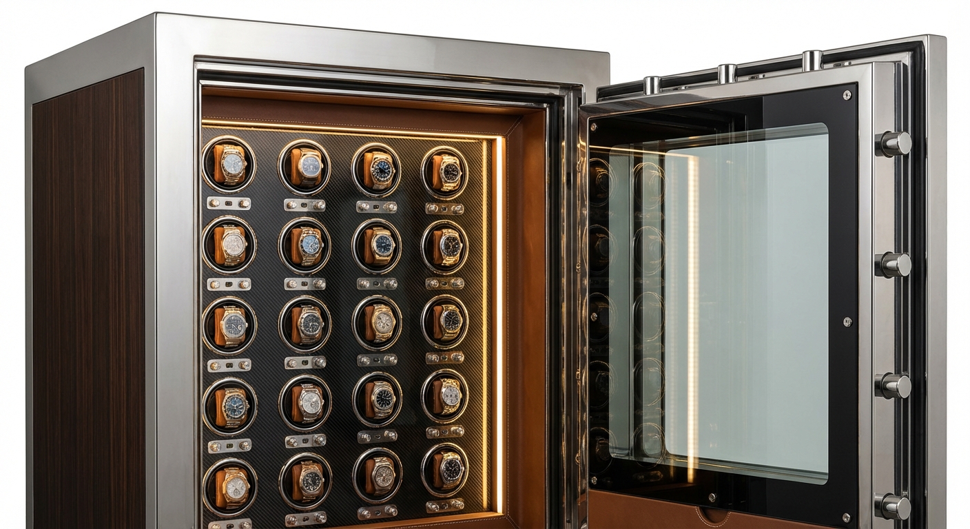 luxury watch safe winding showcase