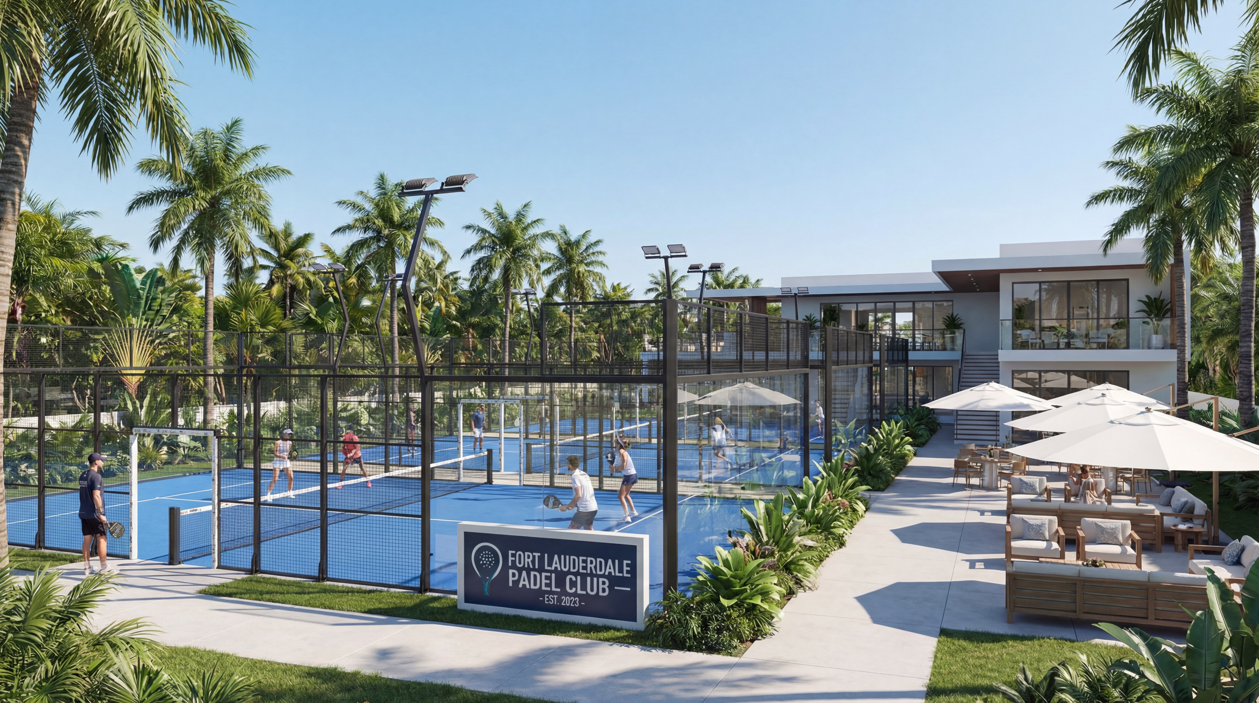 Outdoor Padel Courts in Fort Lauderdale