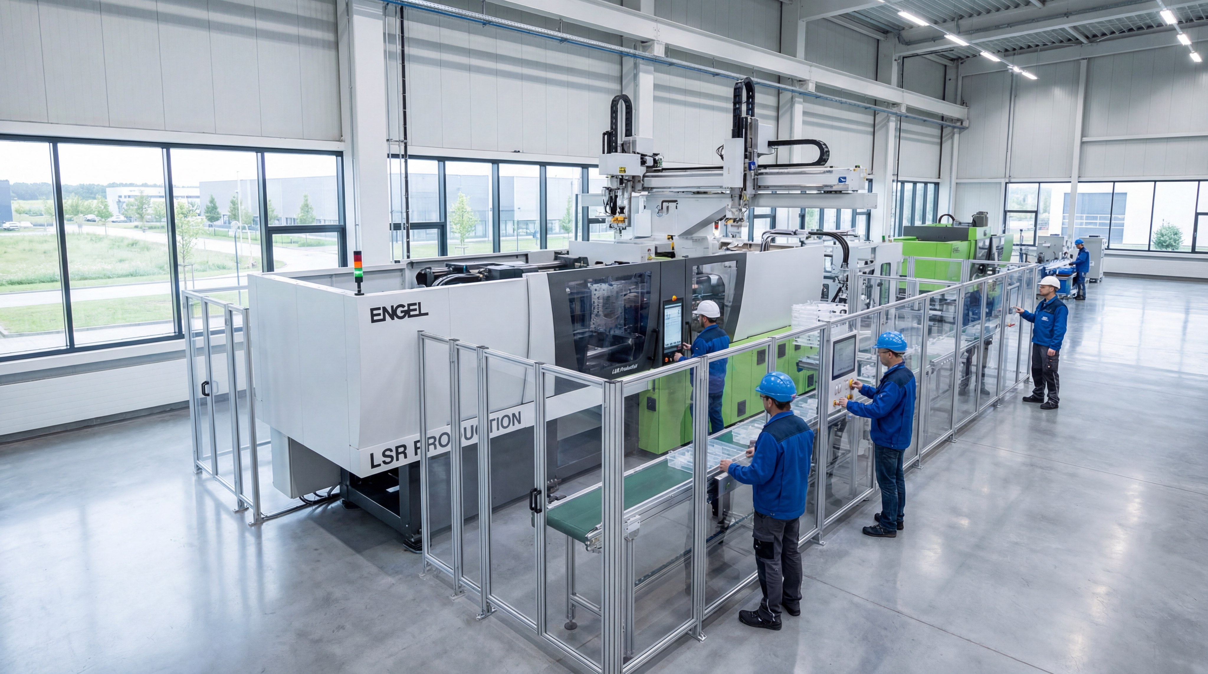 Industrial LSR injection molding facility