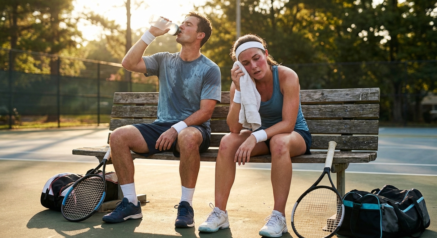 athletes post match rest scene index 7