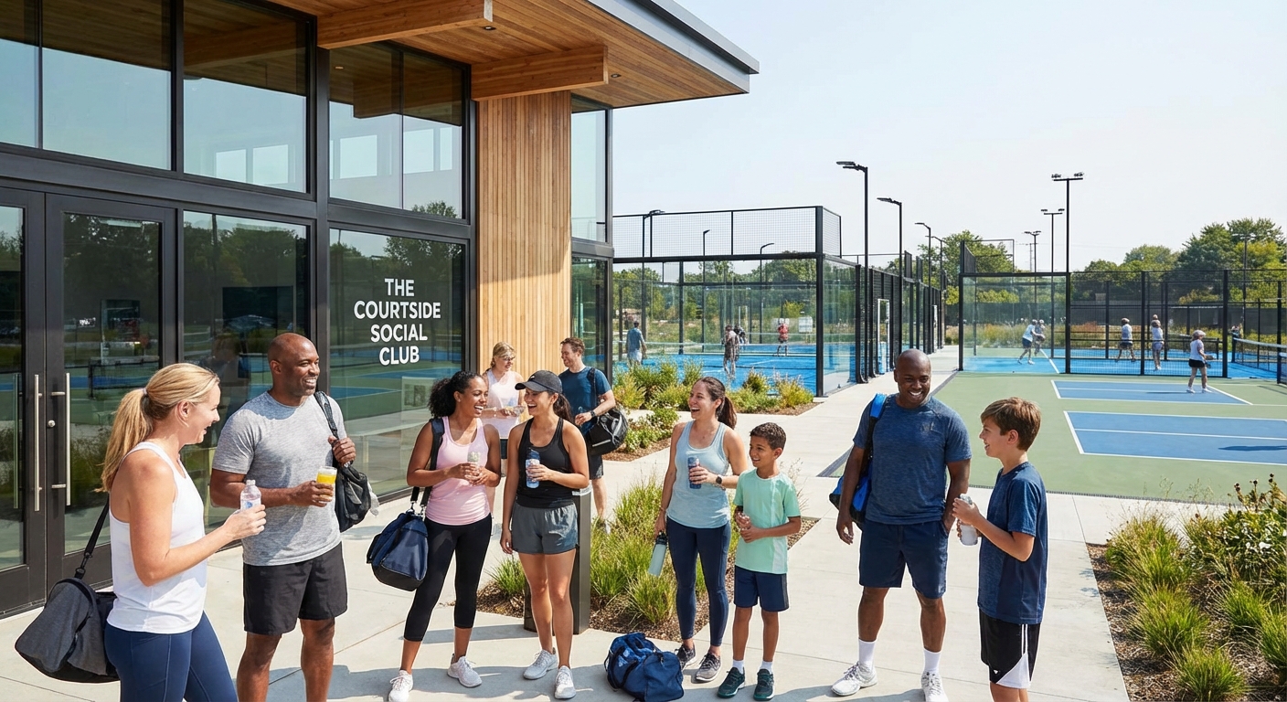 padel ball vs pickleball social