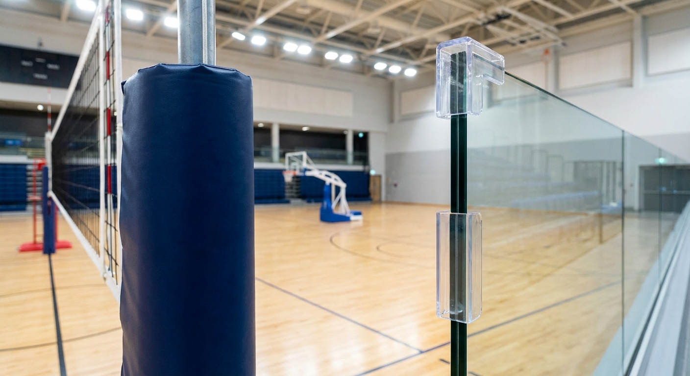 court safety features photorealistic