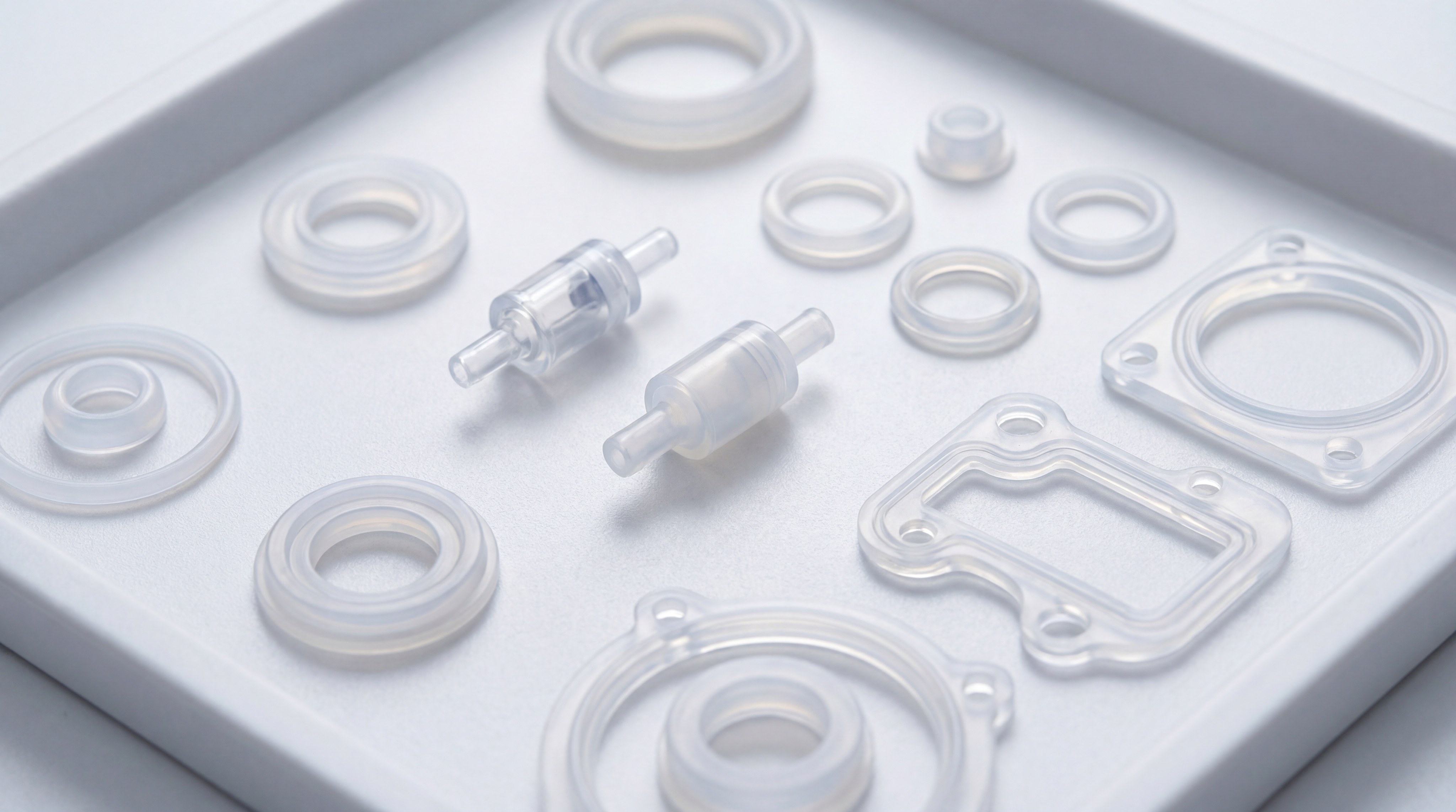 Medical silicone components