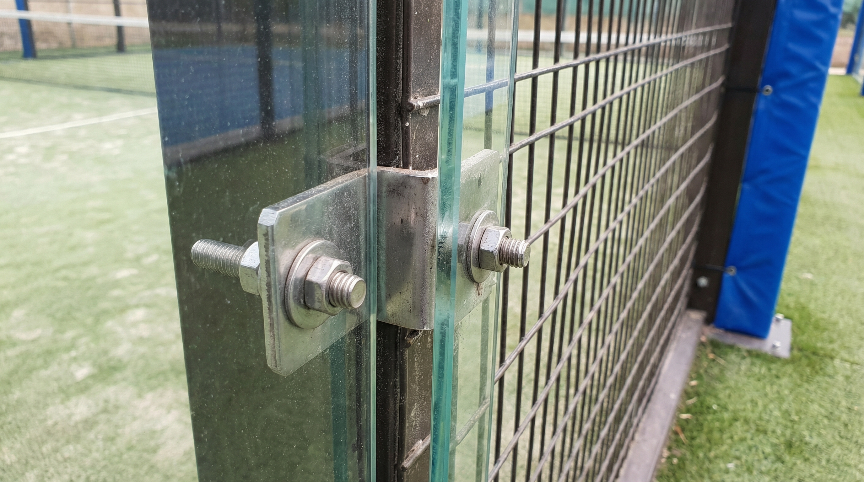 padel court wall materials detail