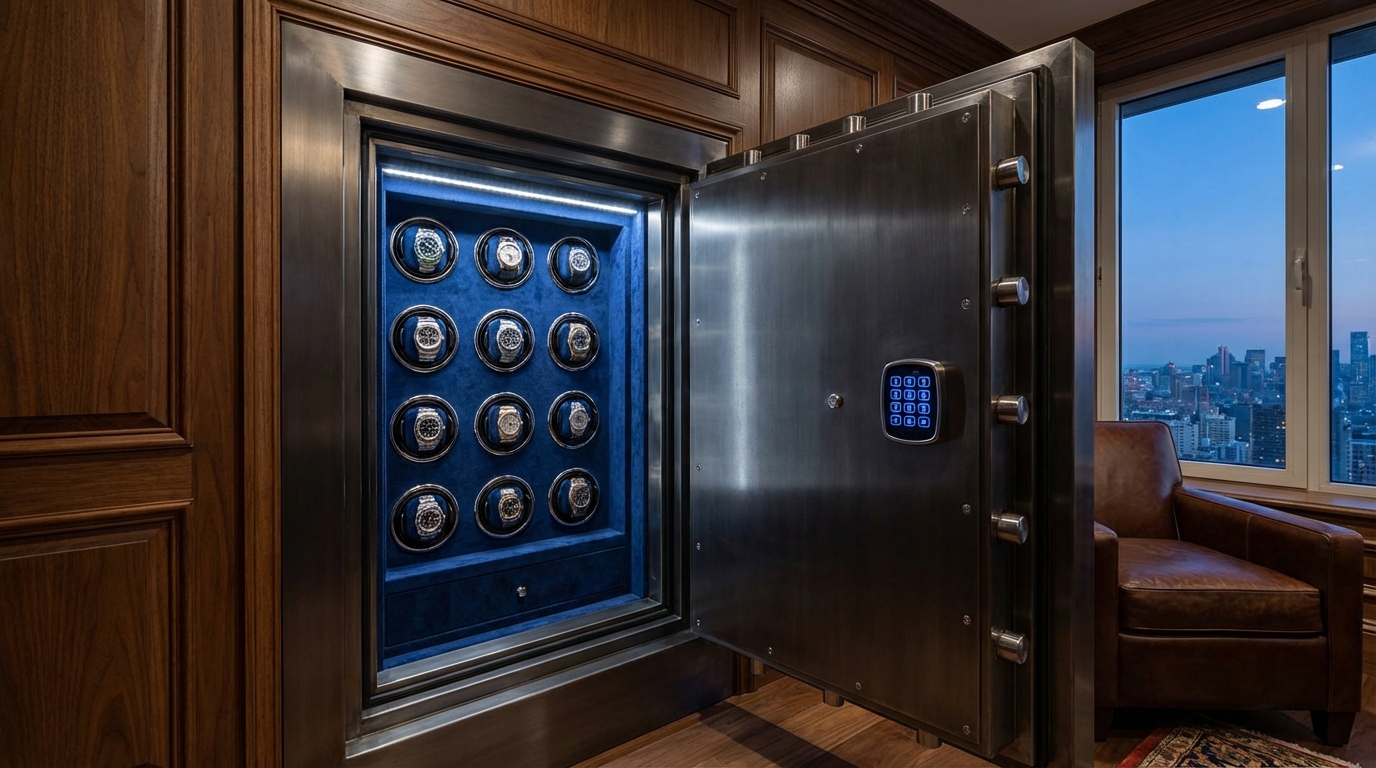 luxury watch safe winder showcase