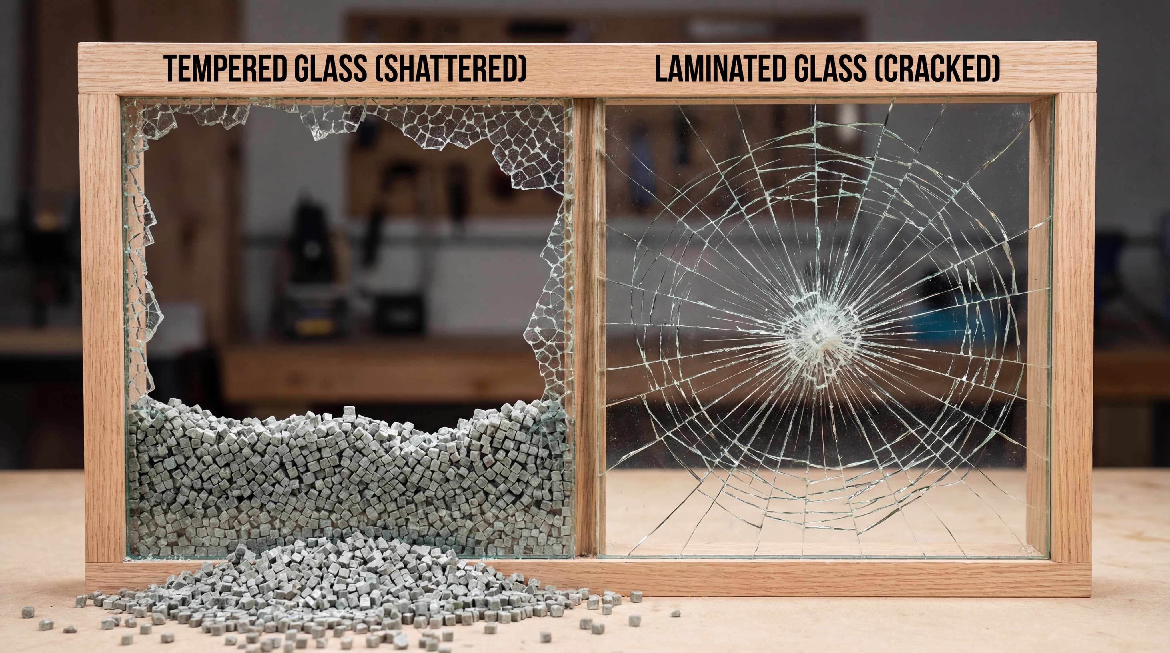 Tempered vs laminated glass comparison