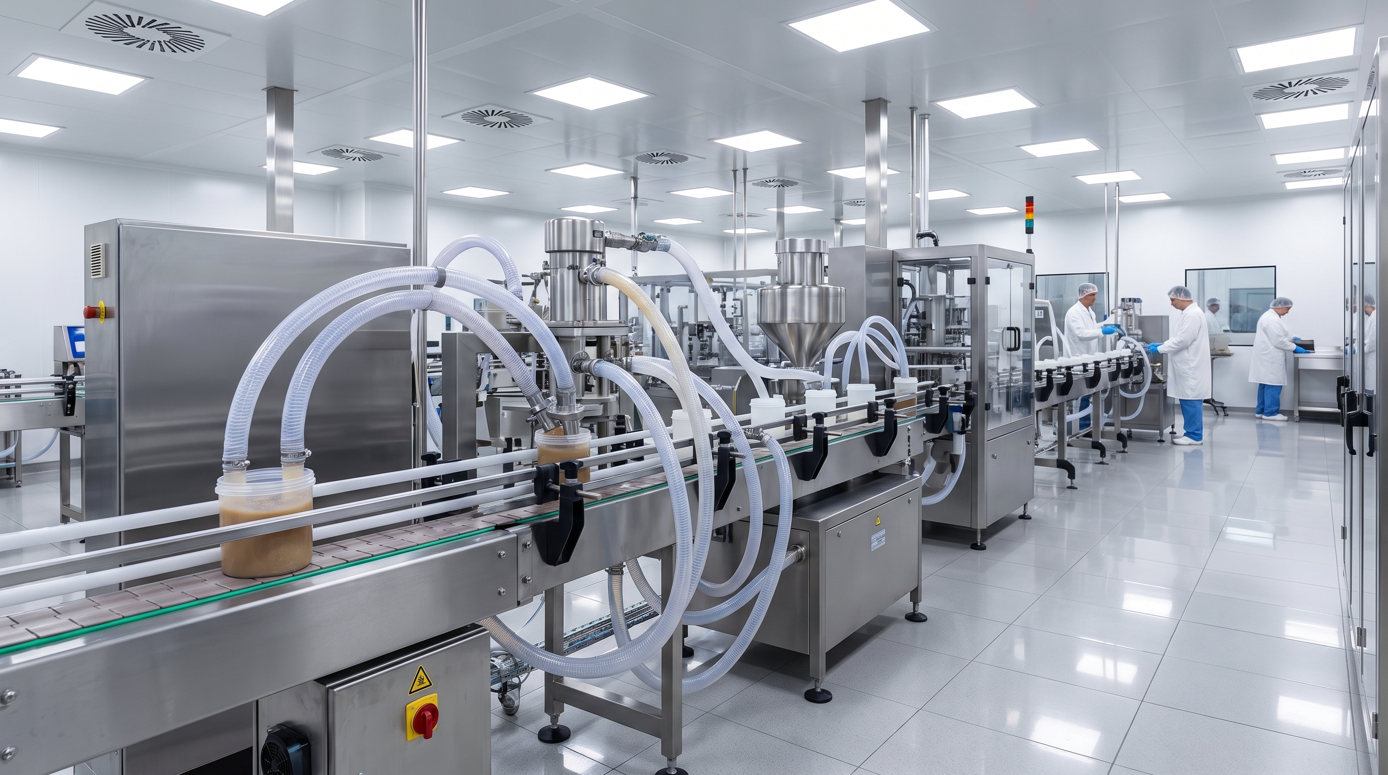 Photorealistic Commercial Food Processing Automation Facility