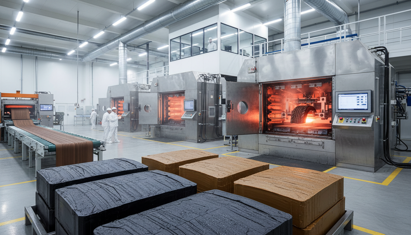 industrial rubber vulcanization process