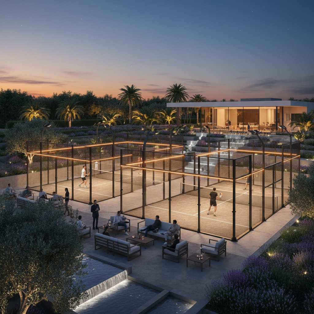 padel facility render