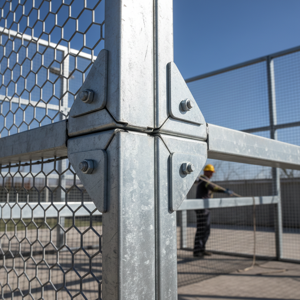 padel court frame assembly