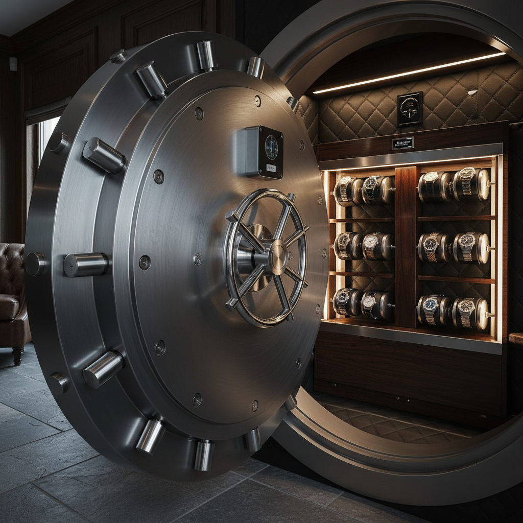 Luxury safe watch winder