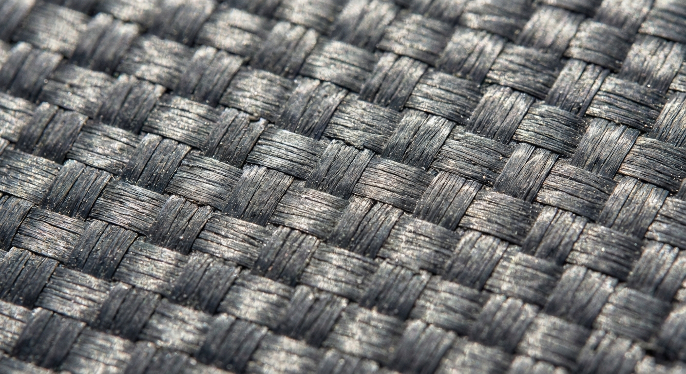 Professional 18k Carbon Fiber Padel Racket Surface Macro Photography