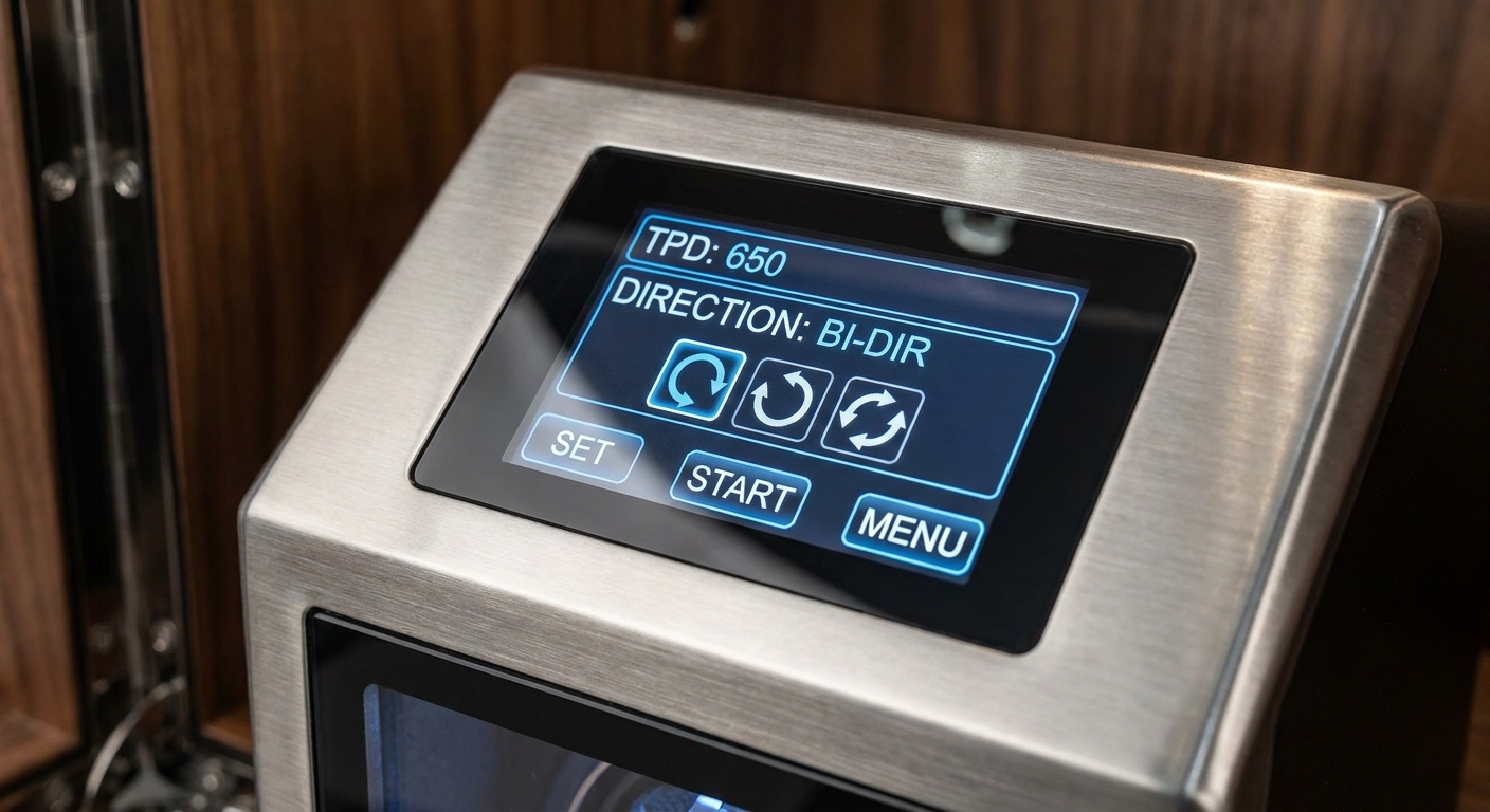 Luxury Watch Winder Safe Control Panel