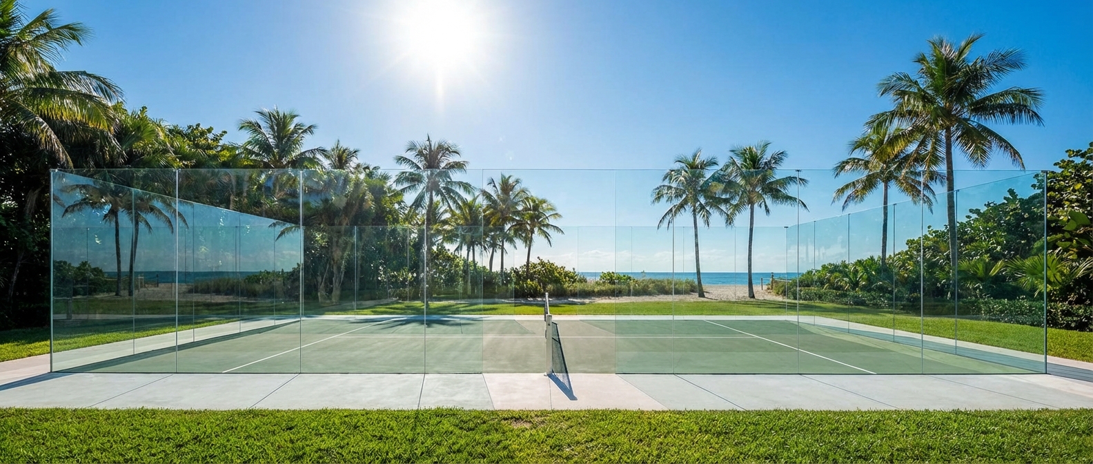 padel court panoramic render