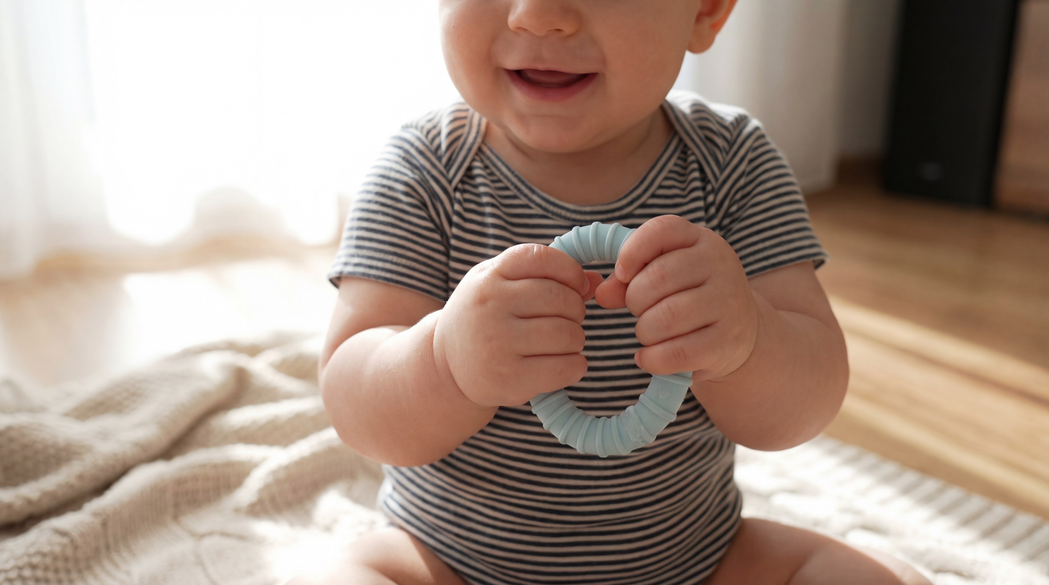 Baby teething ring lifestyle photo