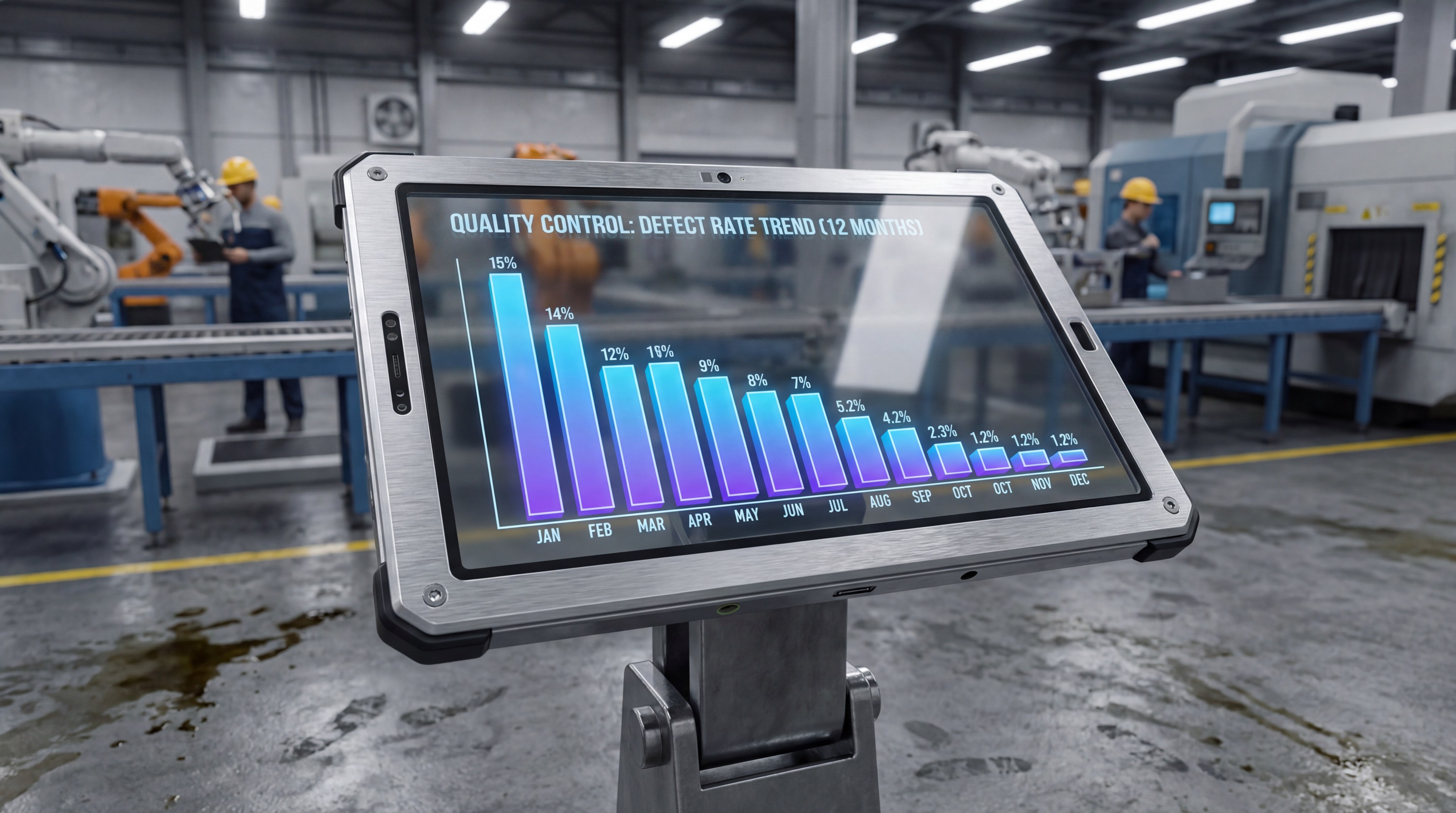 Quality control defect reduction visualization