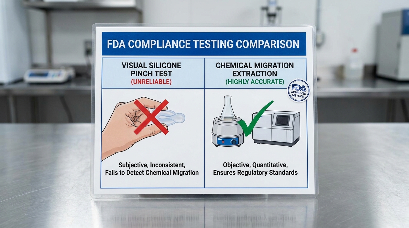 FDA silicone test comparison chart