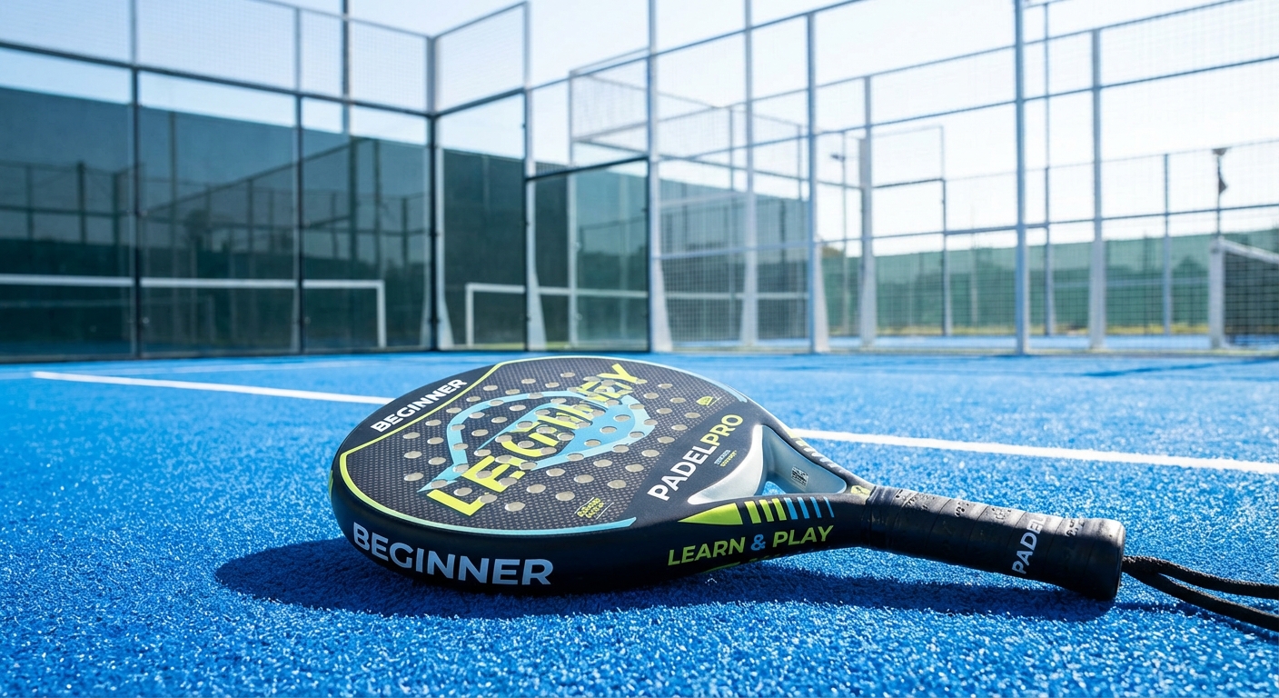 beginner padel racket court