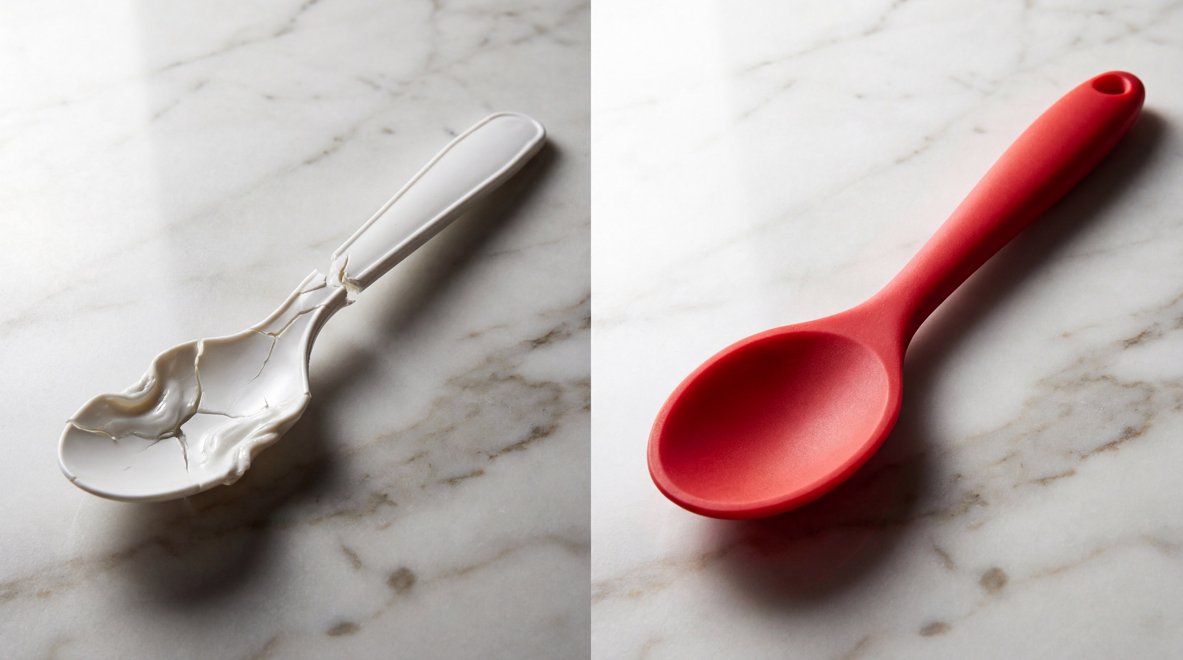 Plastic versus Silicone Spoon Durability Comparison