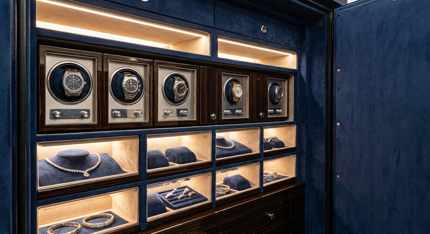 luxury jewelry safe interior