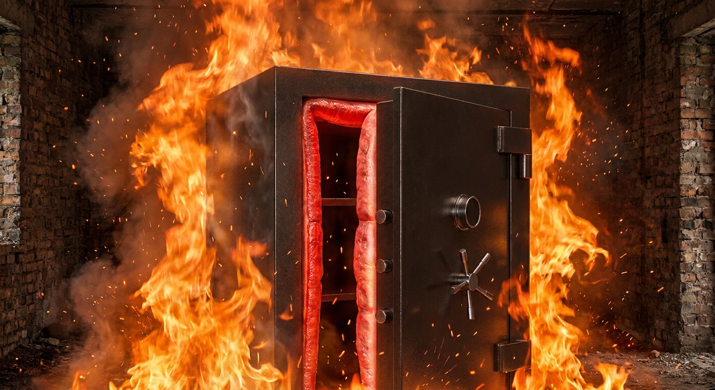 fire resistant safe demonstration