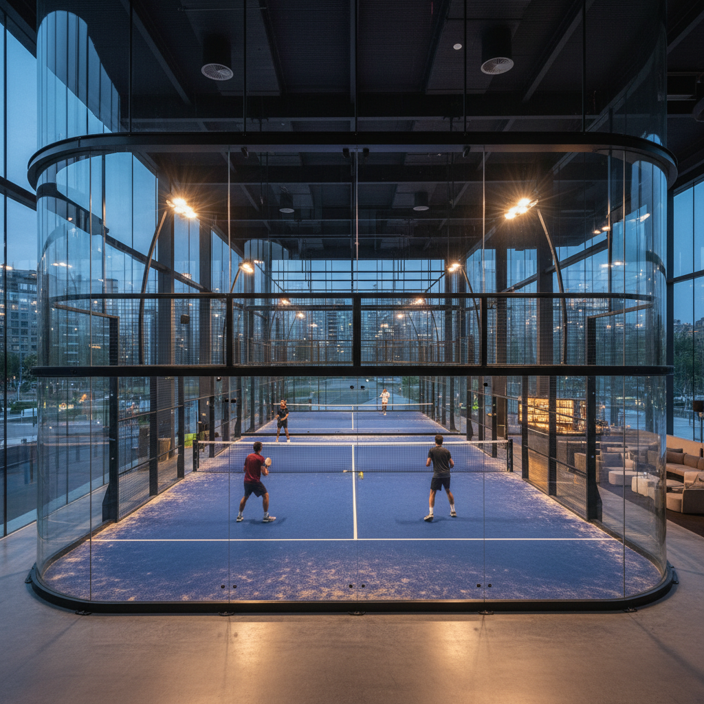 luxury indoor padel court