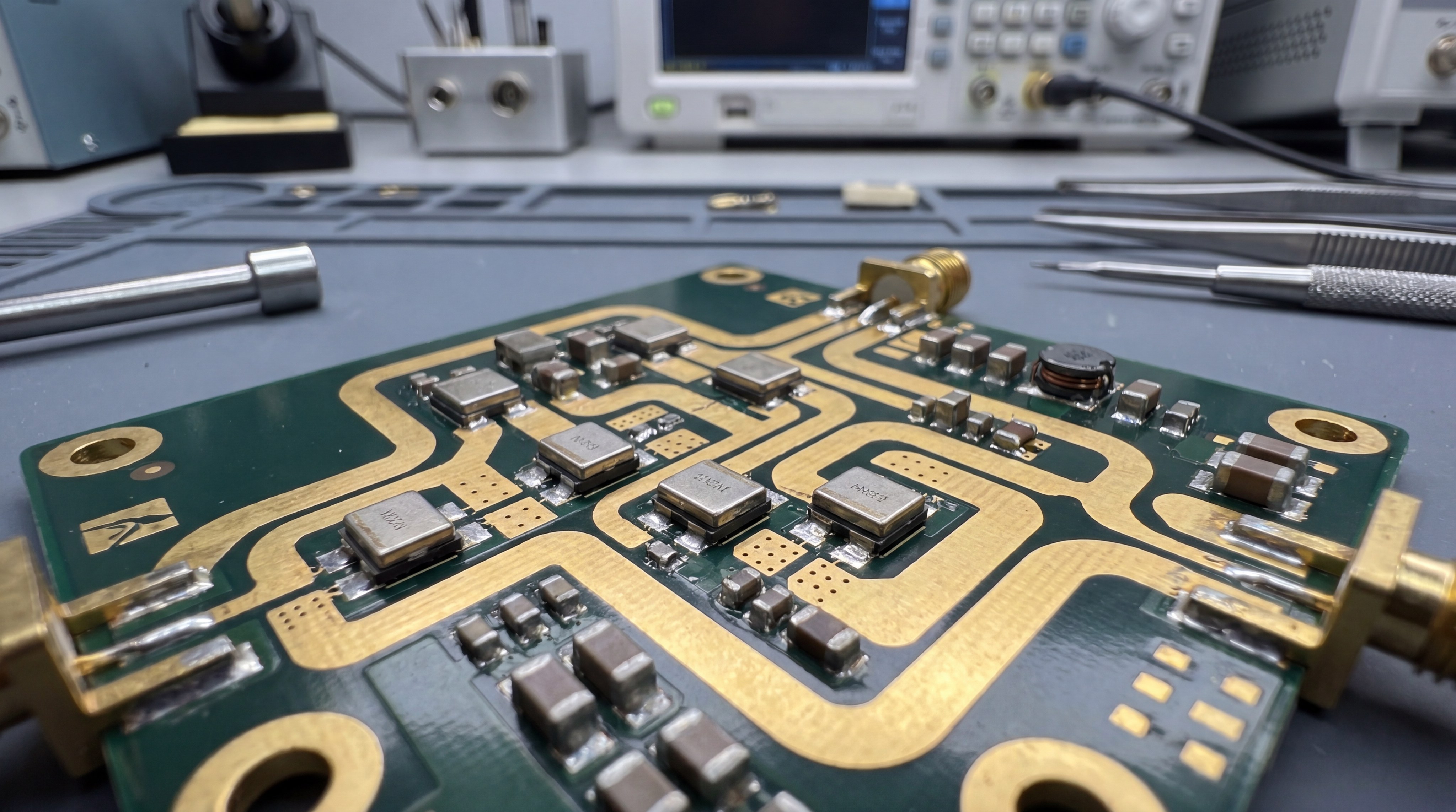 gan_rf_amplifier_circuit_board
