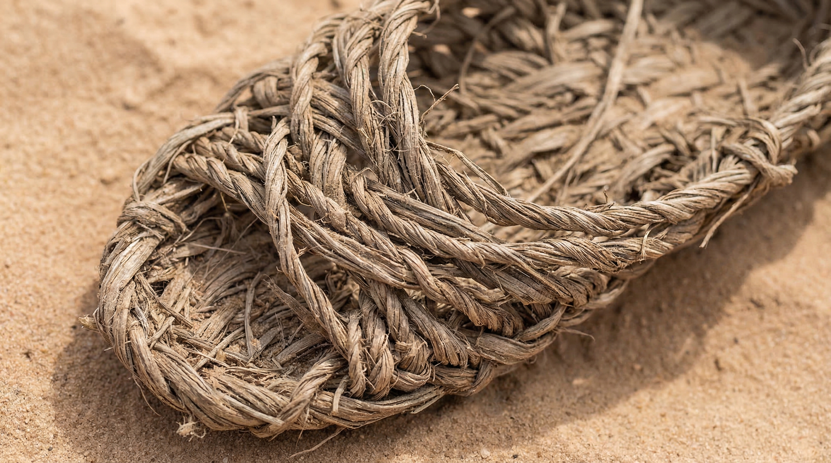 Intricately woven sagebrush bark sandal from Fort Rock Cave