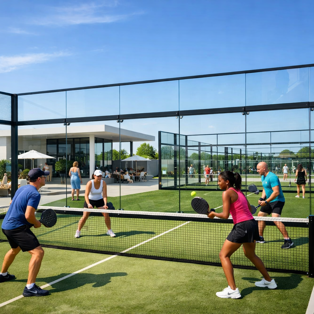interior of padel club