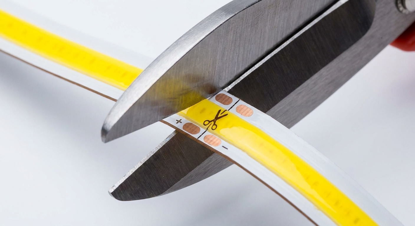COB LED Strip Cutting Guide