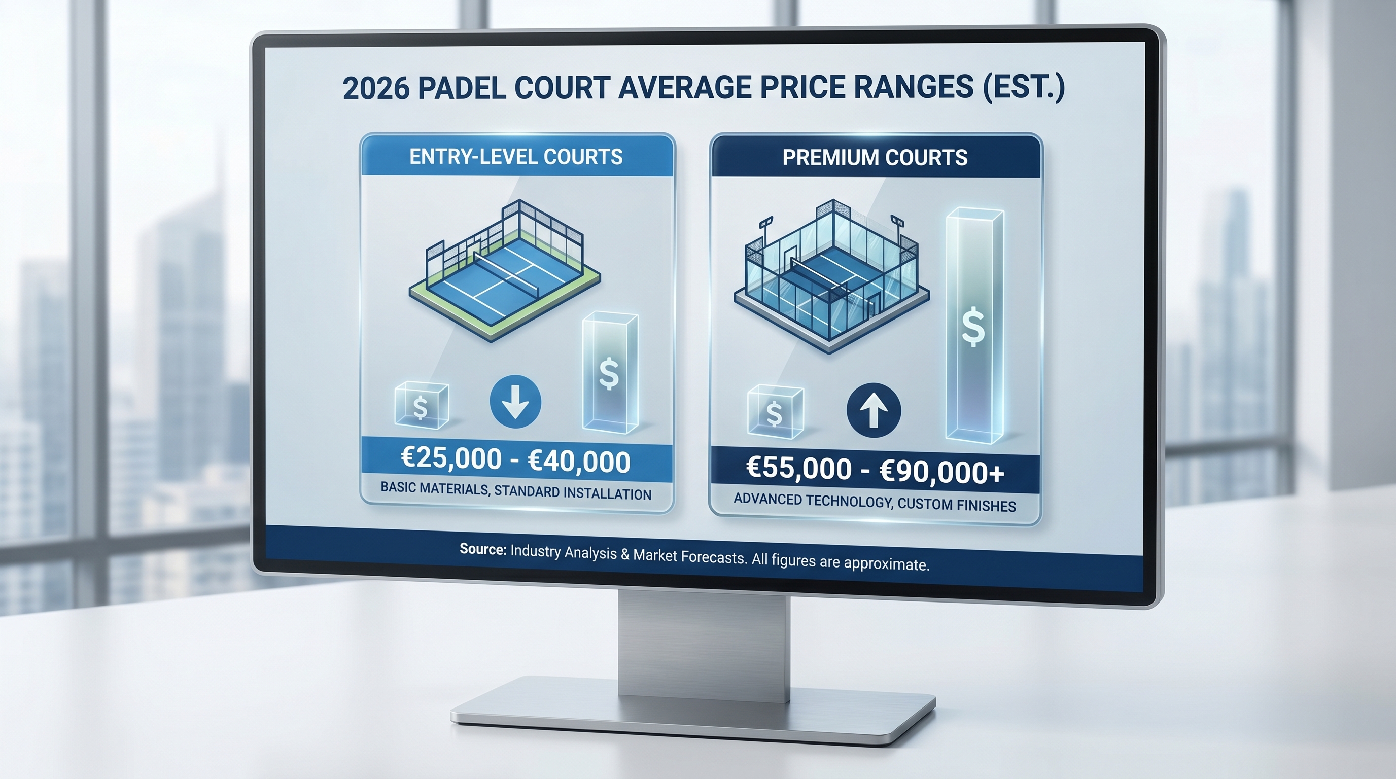 padel court pricing 2026 infographic index 0