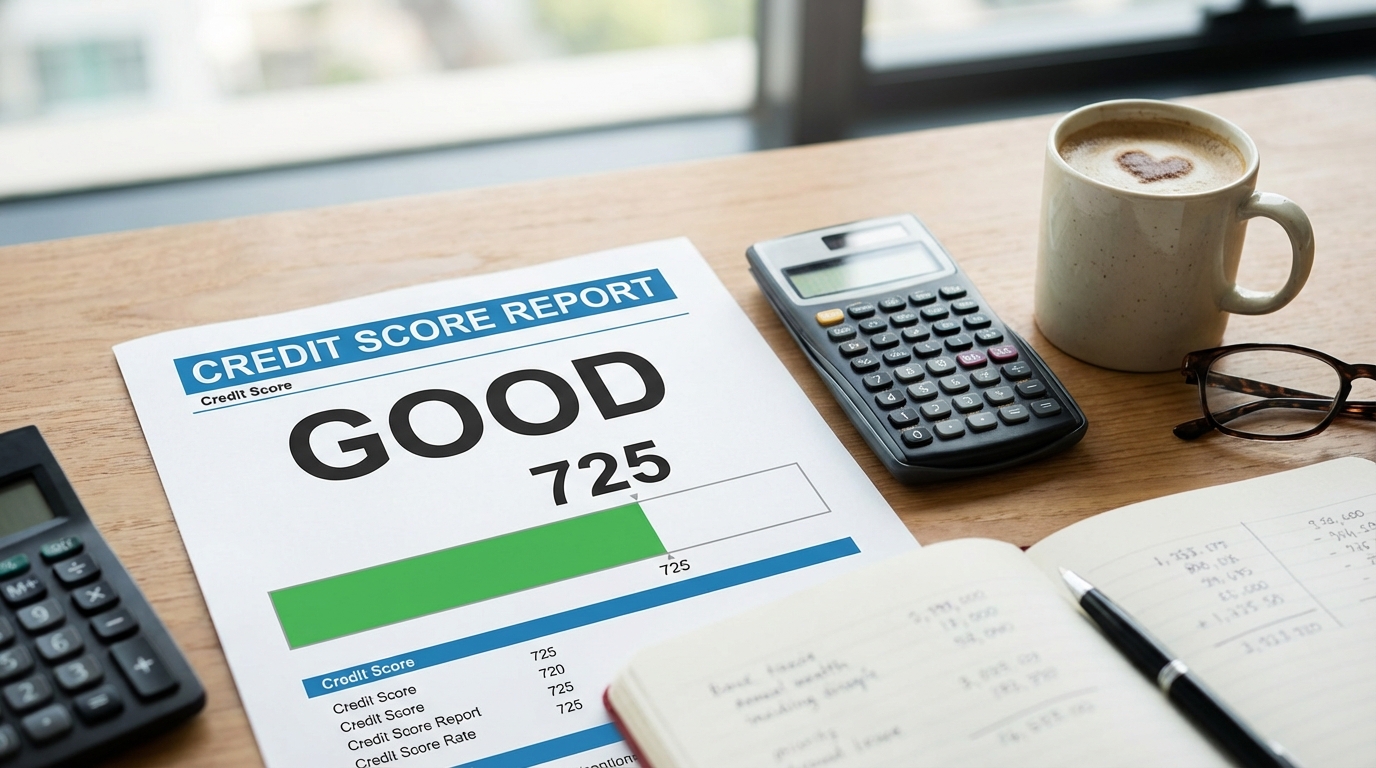 Credit score report desk setup