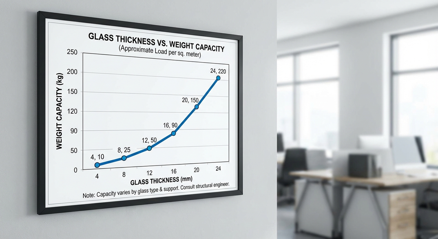 glass thickness weight capacity diagram