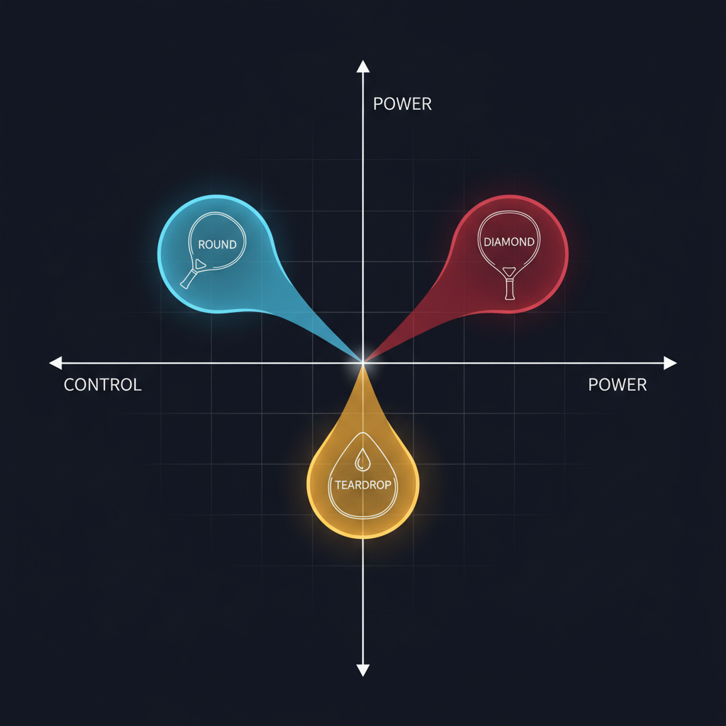 Padel racket performance chart
