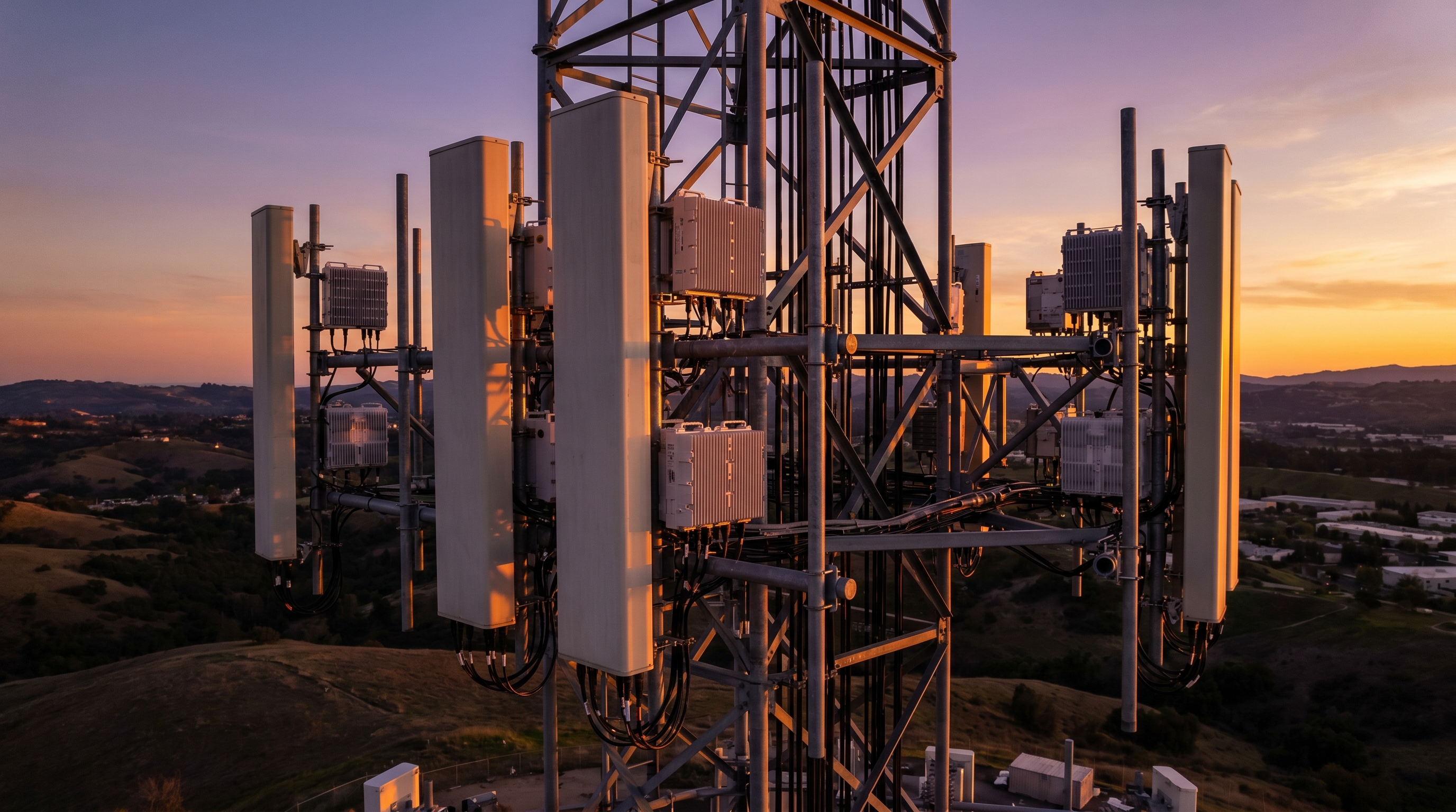 5G Base Station Tower Visualization