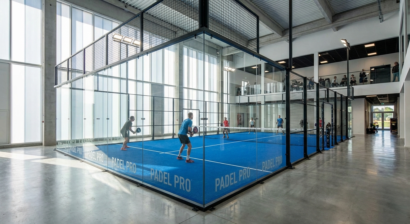 modern padel court facility