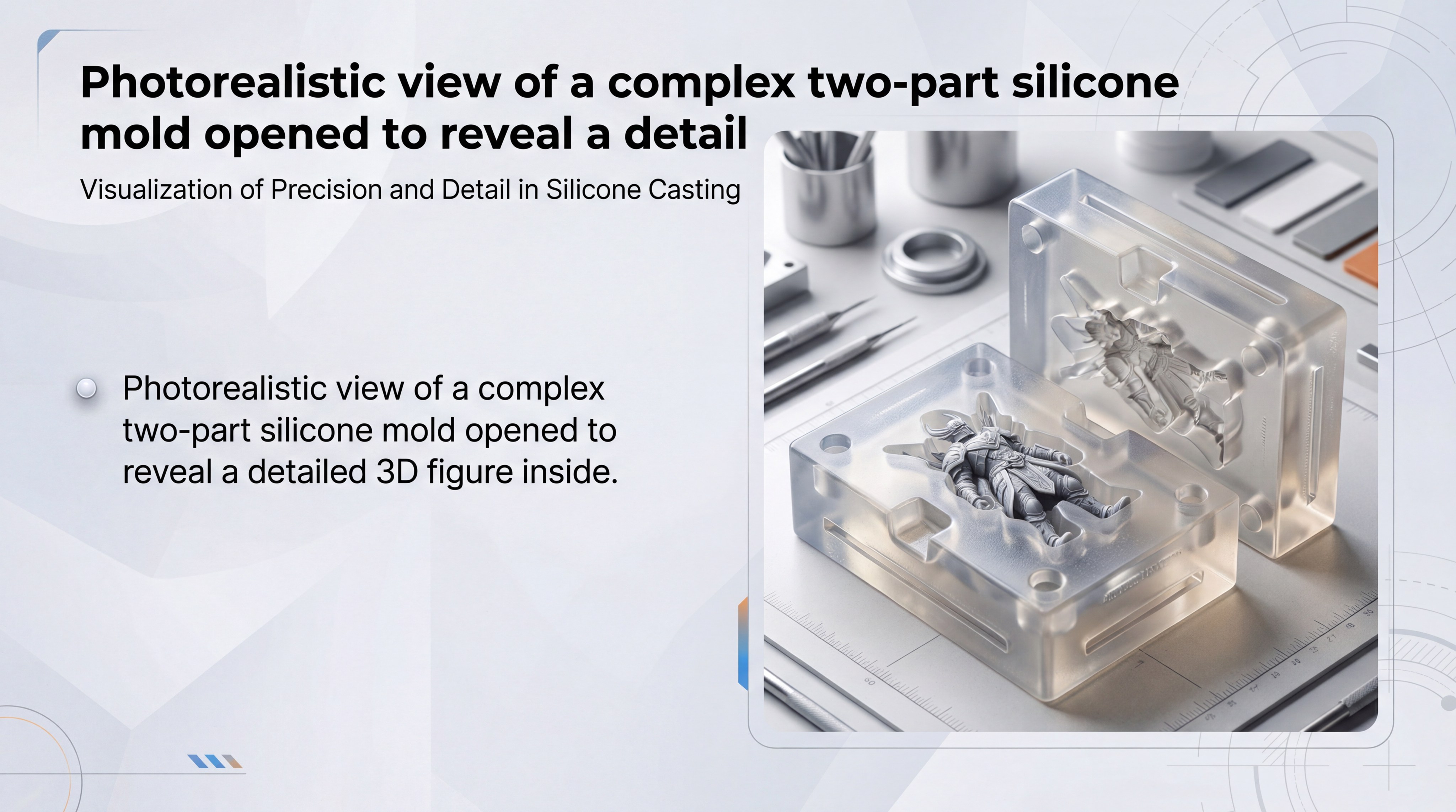 silicone mold 3d figure photorealistic