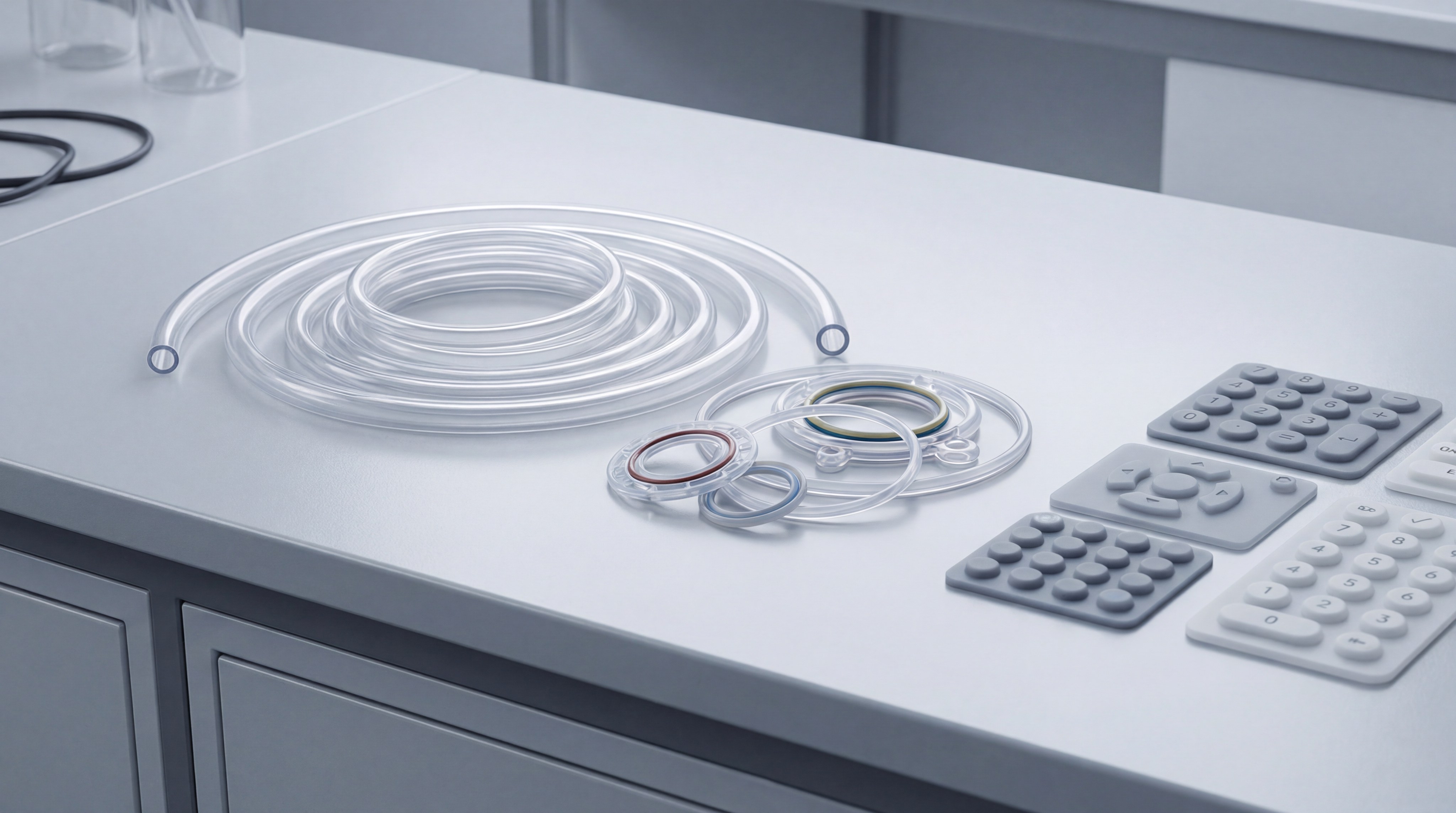 Industrial medical silicone products showcase