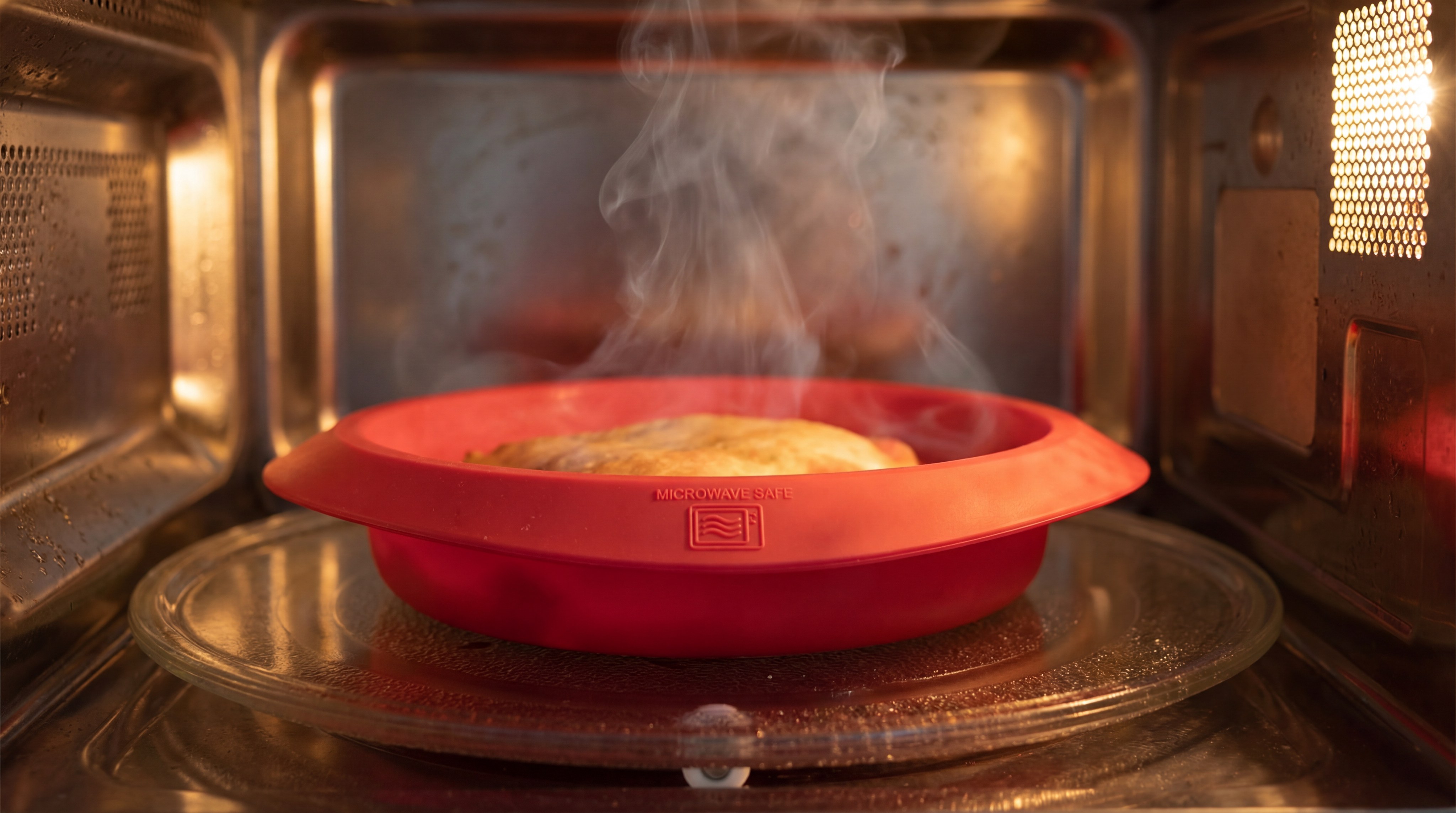 microwave safe silicone plate interior