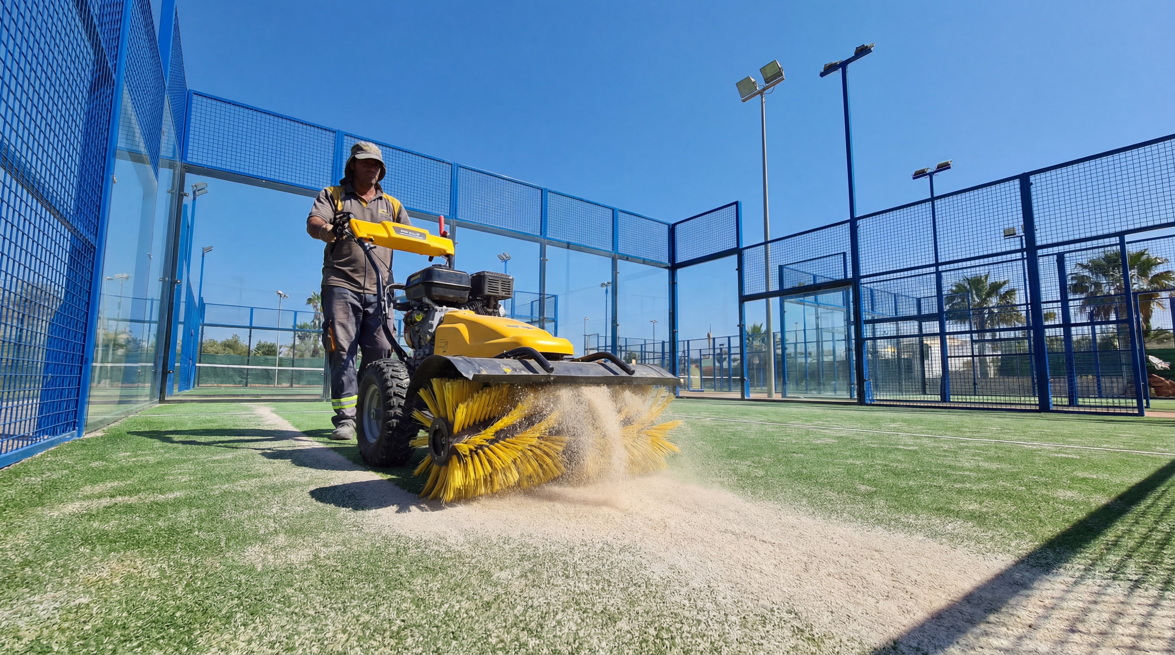 padel court maintenance machine