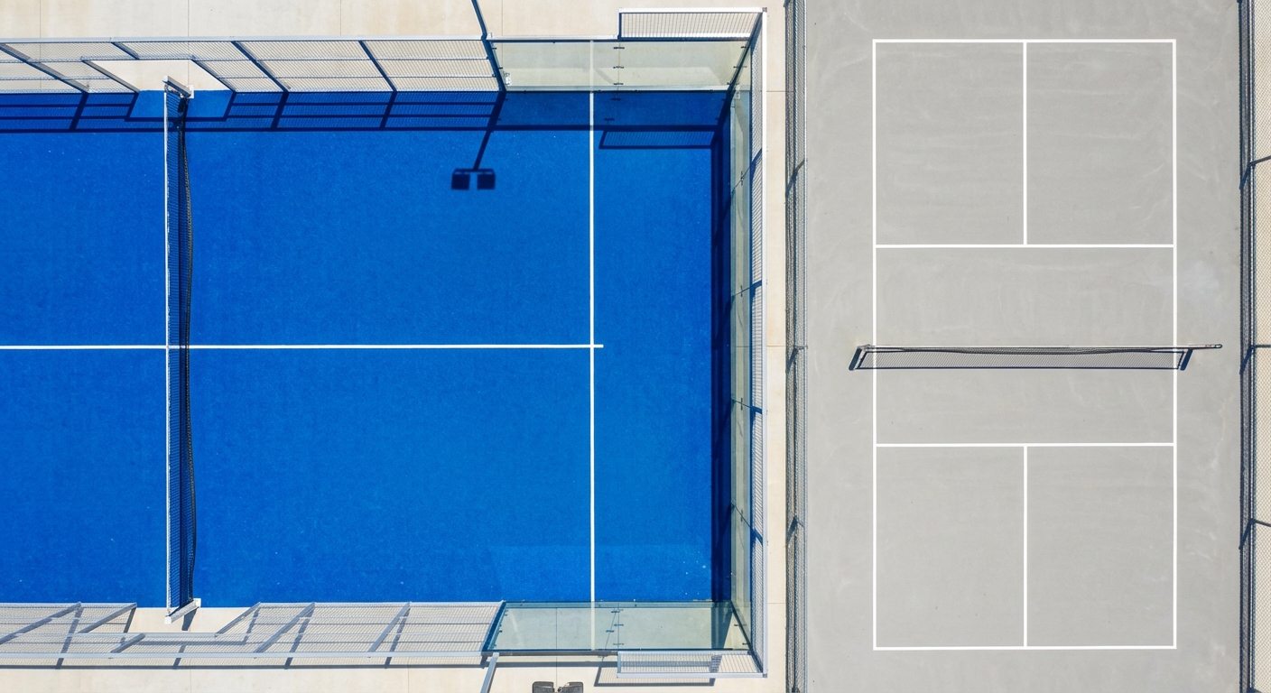 padel vs pickleball court comparison