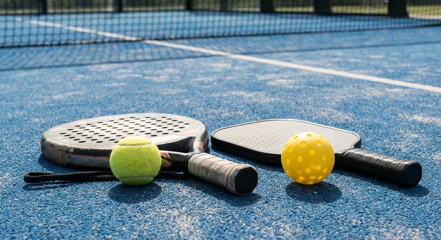padel ball vs pickleball equipment