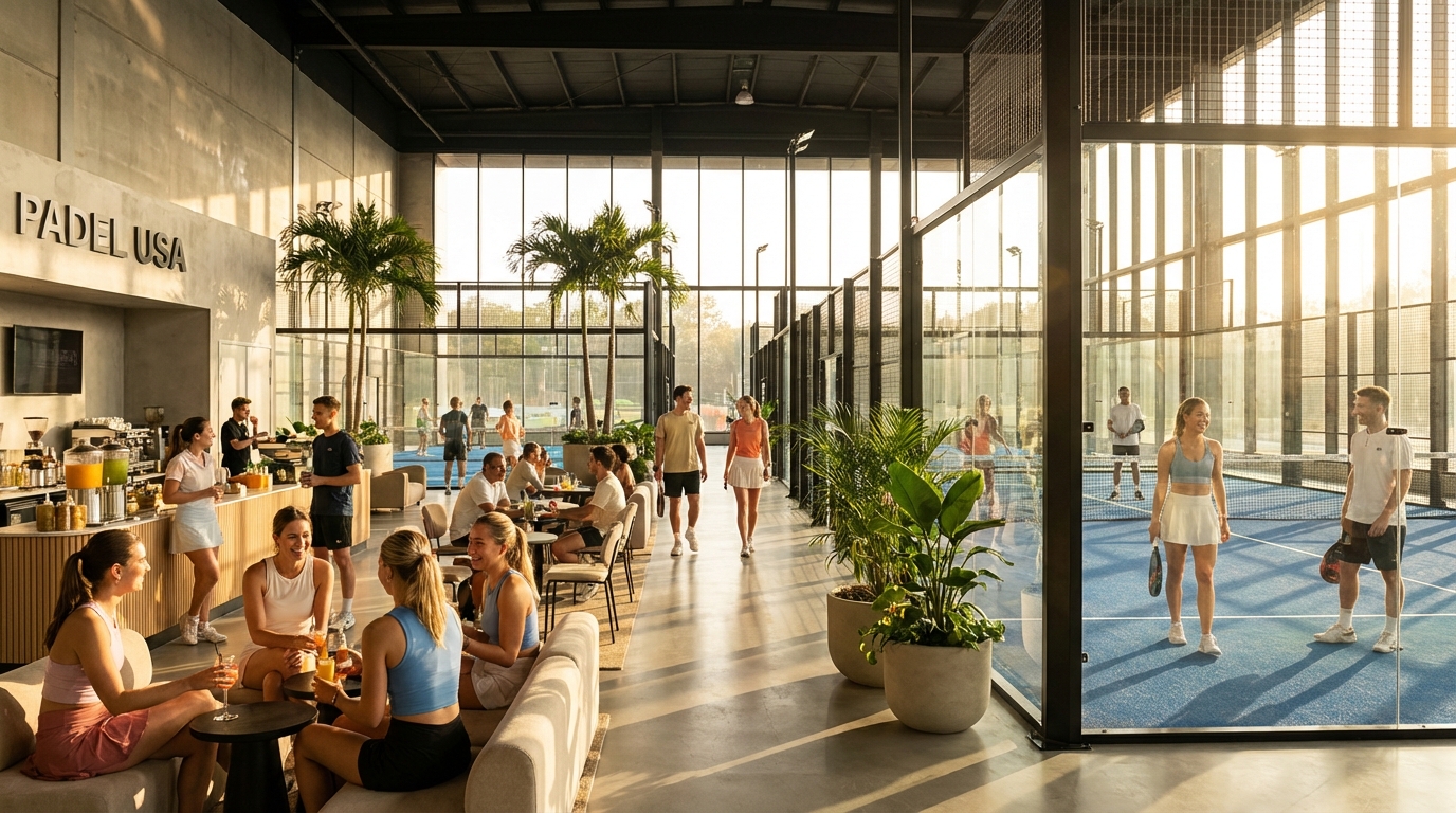 luxury padel club visualization