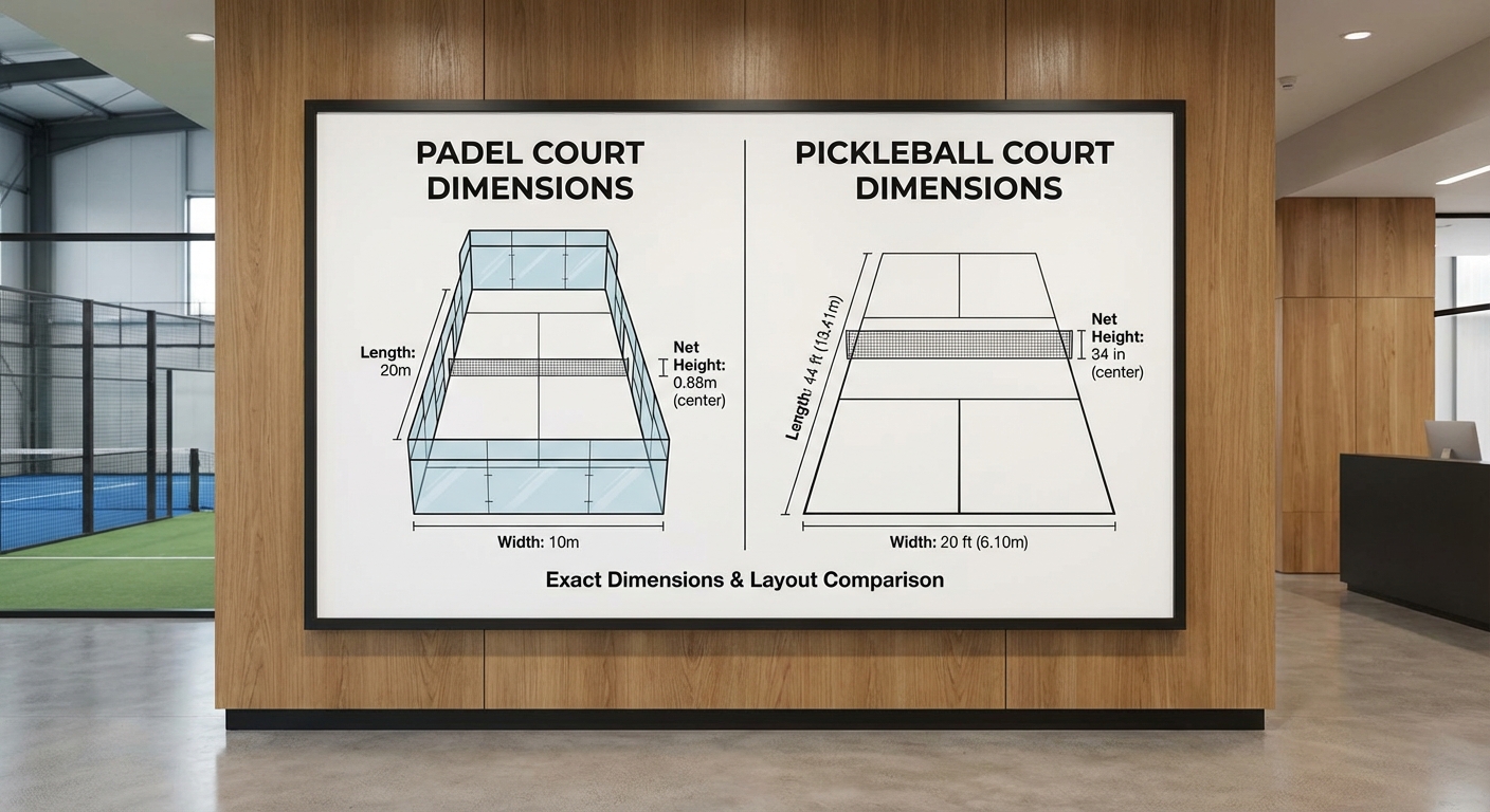 padel vs pickleball court comparison